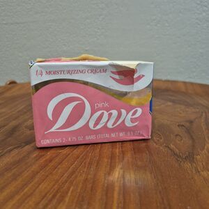 Vintage Dove Pink Beauty Bar 1/4 Moisturizing Cream 3.5 Oz  NEW